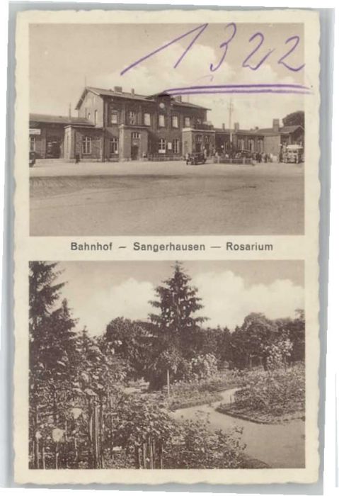 Sangerhausen Suedharz Sangerhausen Bahnhof Rosarium