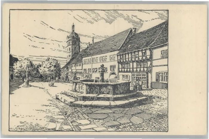 Sangerhausen Suedharz Sangerhausen Marktbrunnen