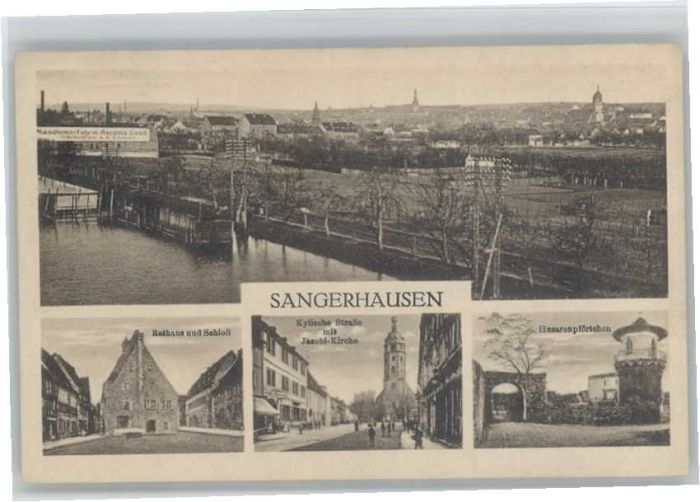 Sangerhausen Suedharz Sangerhausen Rathaus Schloss Kylische S