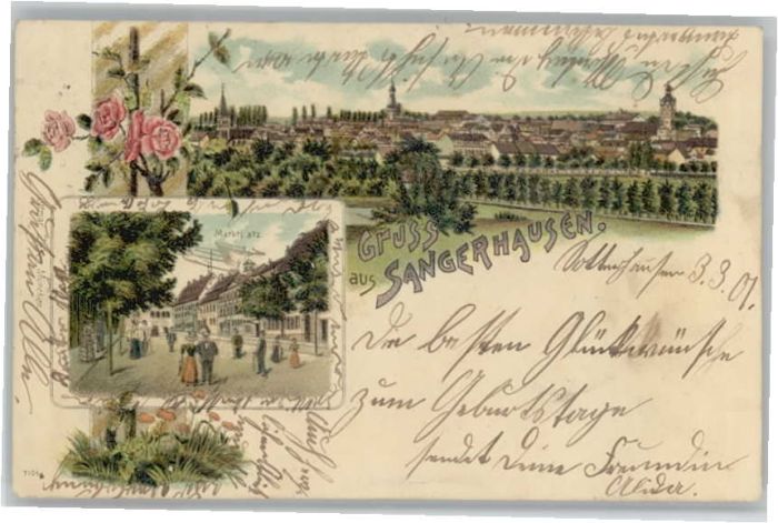 Sangerhausen Suedharz Sangerhausen Marktplatz