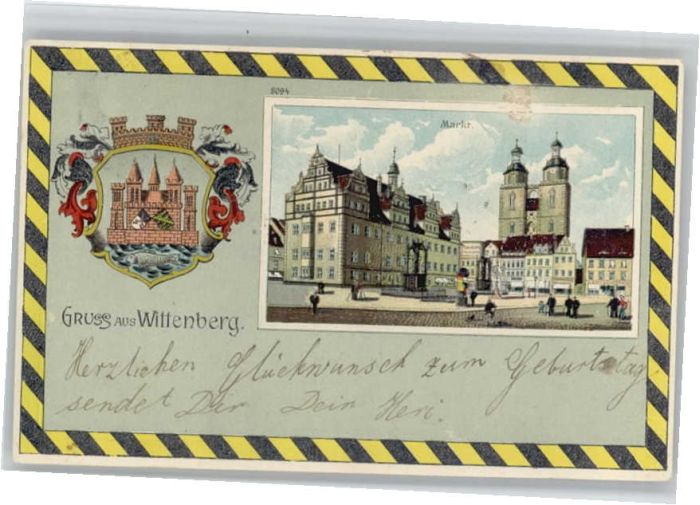 Wittenberg Lutherstadt Wittenberg Wappen Markt