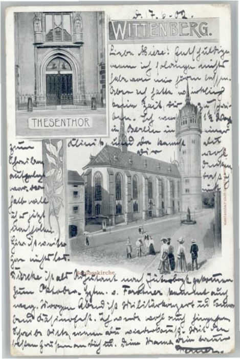 Wittenberg Lutherstadt Wittenberg Thesentor Schlosskirche