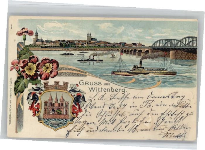 Wittenberg Lutherstadt Wittenberg Wappen Dampfer