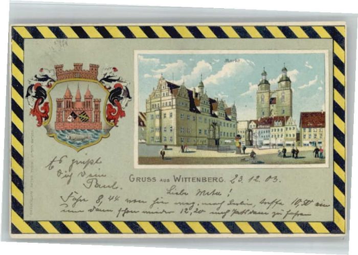 Wittenberg Lutherstadt Wittenberg Wappen Markt