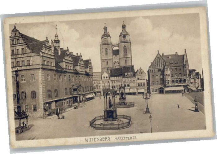 Wittenberg Lutherstadt Wittenberg Marktplatz
