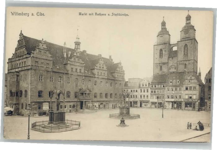 Wittenberg Lutherstadt Wittenberg Markt Rathaus
