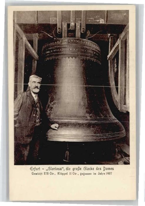 ERFURT  CITY Glocke Dom Gloriosa
