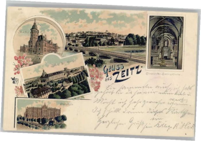 Zeitz Post Schloss Moritzburg Schule