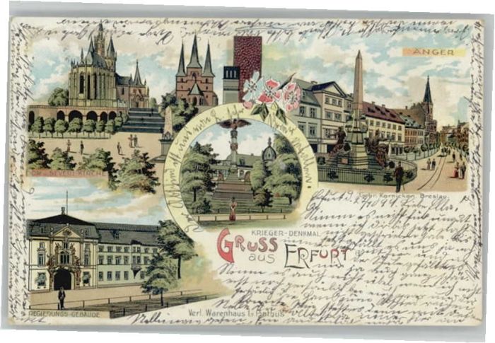 Erfurt Anger Severikirche Regierungsgebäude