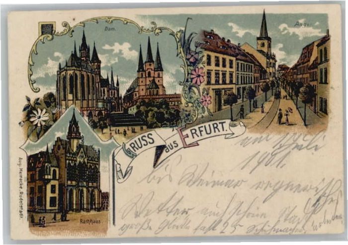 Erfurt Rathaus Dom Anger