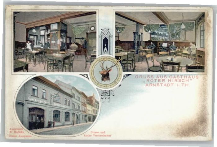 Arnstadt Ilm Arnstadt Gasthaus Roter Hirsch