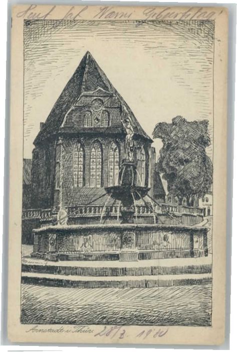 Arnstadt Ilm Arnstadt Hopfenbrunnen Bonifaziuskirche