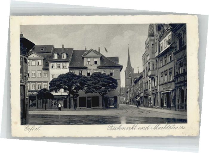 ERFURT  CITY Fischmarkt Marktstrasse