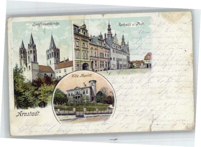 Arnstadt Ilm Arnstadt Liebfrauenkirche Rathaus Post