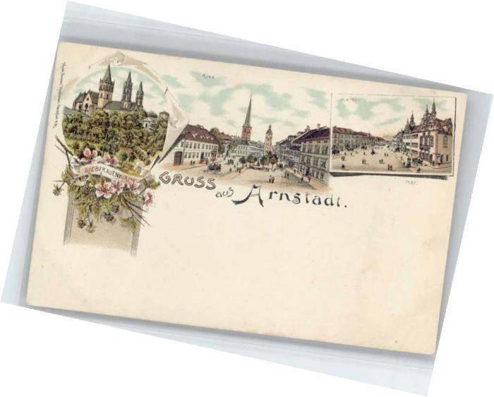 Arnstadt Ilm Arnstadt Ried Markt Liebfrauenkirche