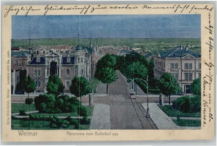 Weimar Thueringen Weimar Lunakarte 4423