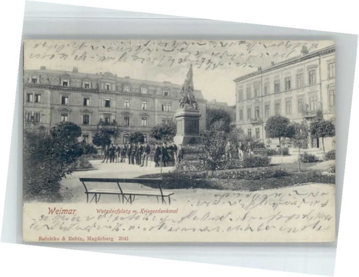 Weimar Thueringen Weimar Watzdorfplatz