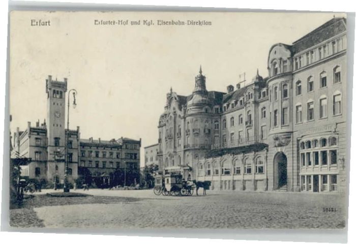 Erfurt Hotel Erfurter Hof Eisenbahn Direktion