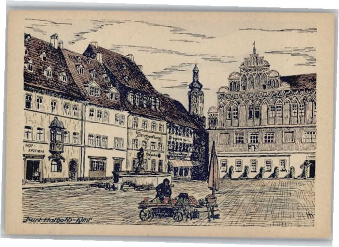 Weimar Thueringen Weimar Marktplatz