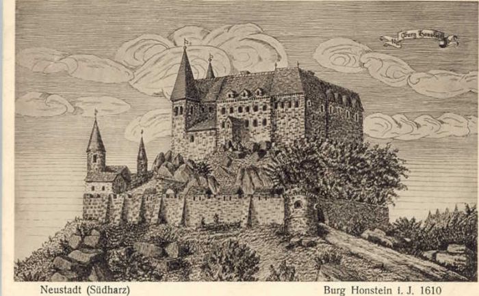 Neustadt Harz Burg Hohnstein Künstler Konrektor Hesse