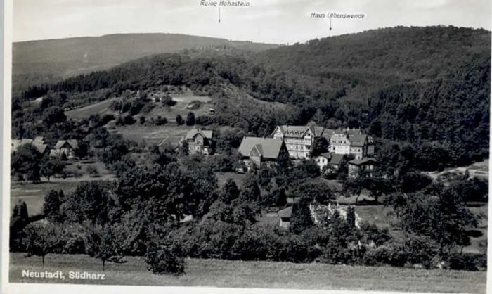 Neustadt Harz Ruine Hohnstein Haus Lebenswende