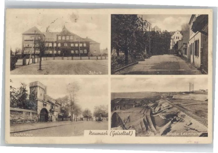 Neumark Geiseltal Grube Leonhardt Schule Gutshaus