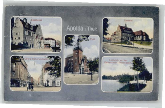 Apolda Sparkasse Bahnhofstrasse Lyzeum