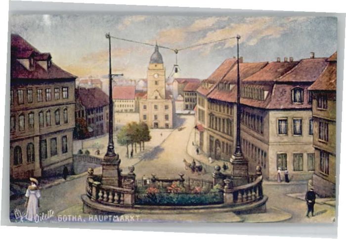 Gotha Thueringen Gotha Hauptmarkt