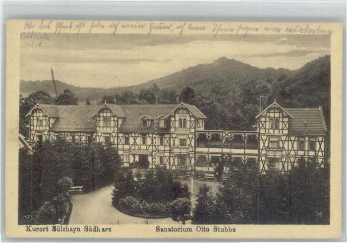 Suelzhayn anatorium Otto Stubbe