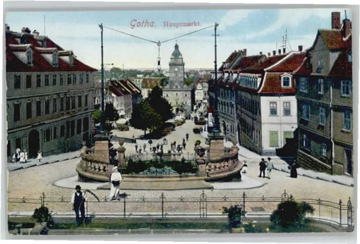 Gotha Thueringen Gotha Hauptmarkt