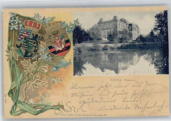 Gotha Thueringen Gotha Museum Wappen Prägedruck