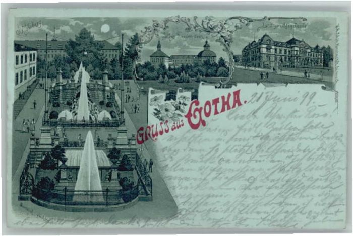 Gotha Thueringen Gotha Landgerichtsgebäude Schloss Fried