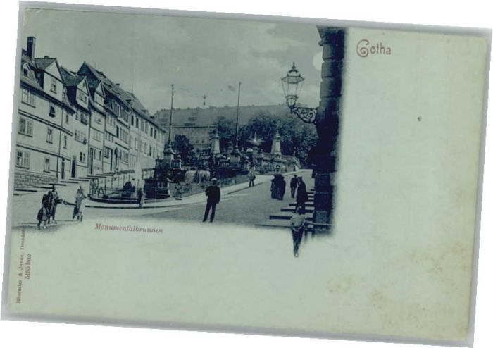 Gotha Thueringen Gotha Monumentalbrunnen