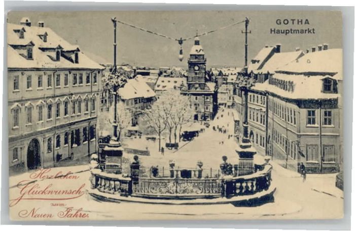 Gotha Thueringen Gotha Hauptmarkt