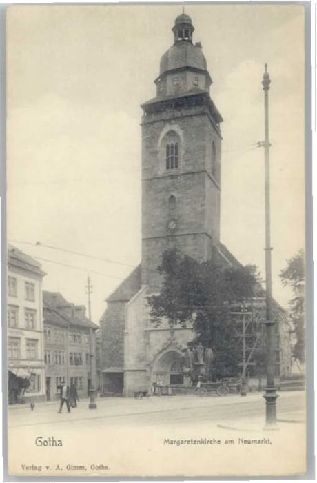 Gotha Thueringen Gotha Margaretenkirche Neumarkt