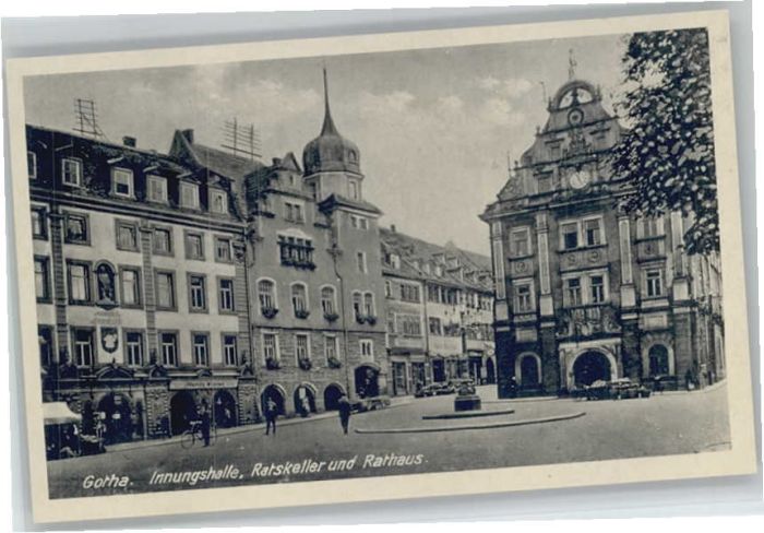 Gotha Thueringen Gotha Innungshalle Ratskeller Rathaus