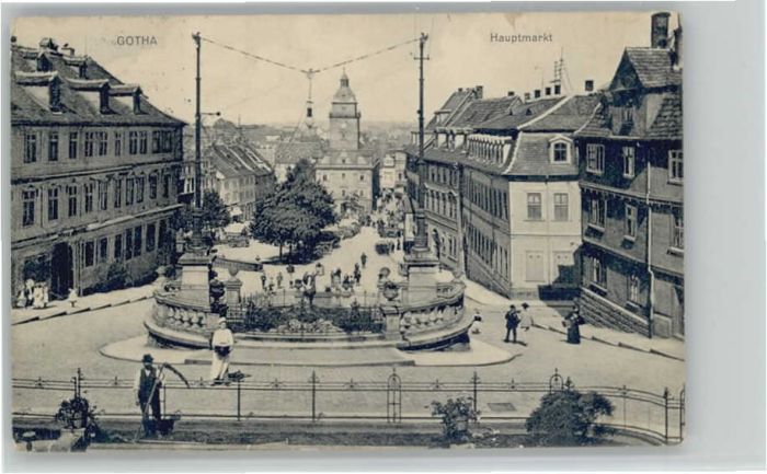 Gotha Thueringen Gotha Hauptmarkt