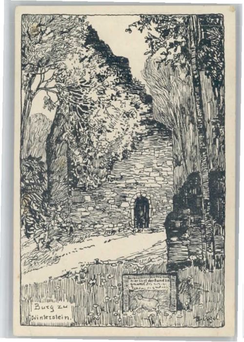 Winterstein Emsetal Burg Künstler Vogel