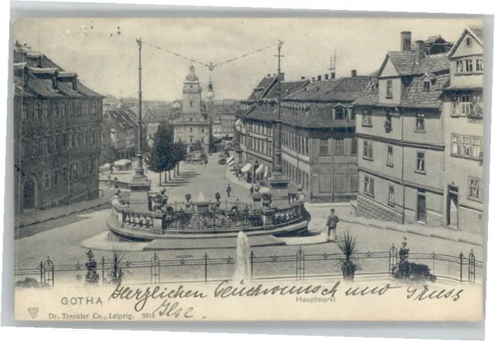 Gotha Thueringen Gotha Hauptmarkt
