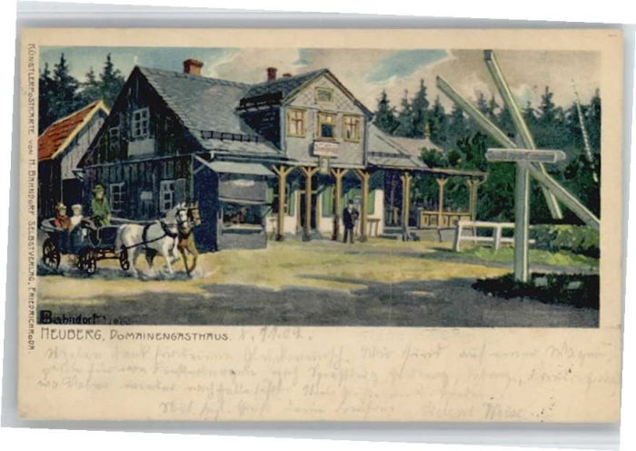 Kleinschmalkalden [Stempelabschlag] Heuberg Domainengasth