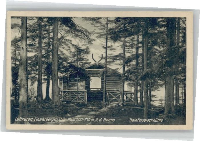 Finsterbergen Hainfelsblockhütte