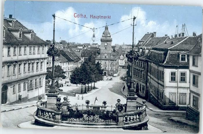 Gotha Thueringen Gotha Hauptmarkt