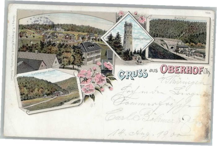 Oberhof Thueringen ehlberger Mühle Bahnhof x