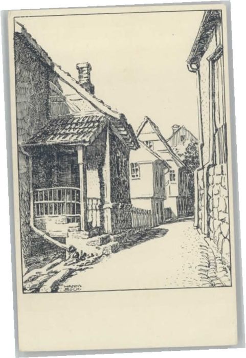 Ruhla Flöhgässchen Künstler Hanns Bock *