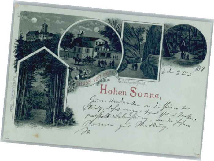 Wartburg Burg EISENACH Hohen Sonne Restaurant Drachenschlucht