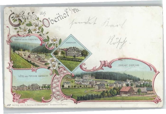 Oberhof Thueringen otel Pension Sanssouci Jagdschloss Bahn