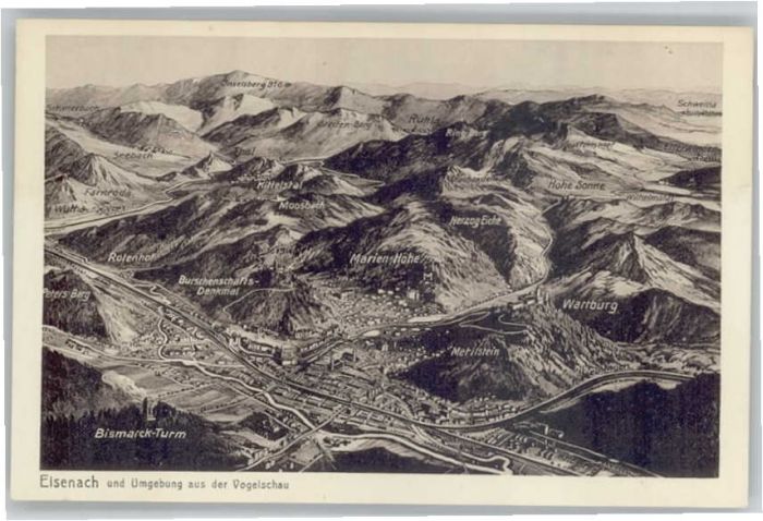 Eisenach Thueringen arien-Höhe Wartburg Kittelstal  *