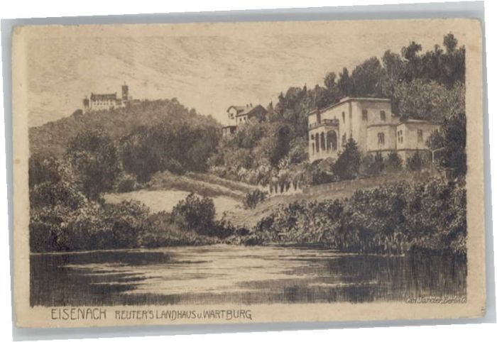 Eisenach Thueringen euter Landhaus Wartburg Künstler Carl J