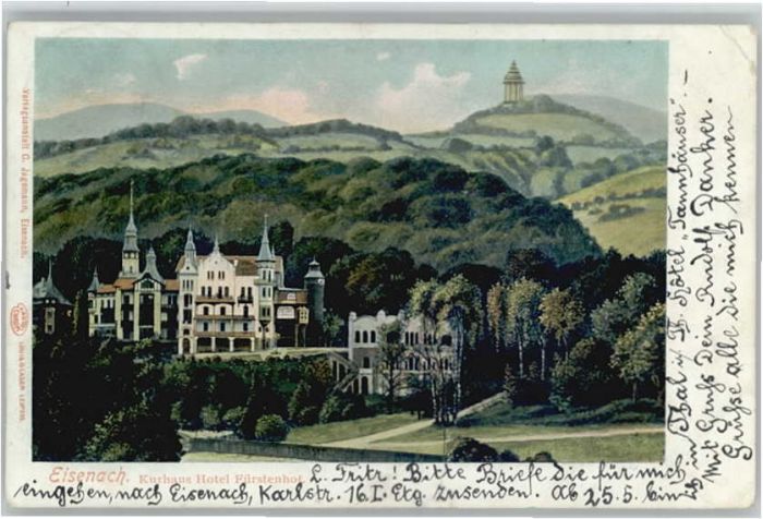 Eisenach Thueringen urhaus Hotel Fürstenhof x