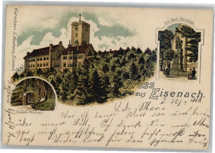 Eisenach Thueringen ebastian-Bach-Denkmal